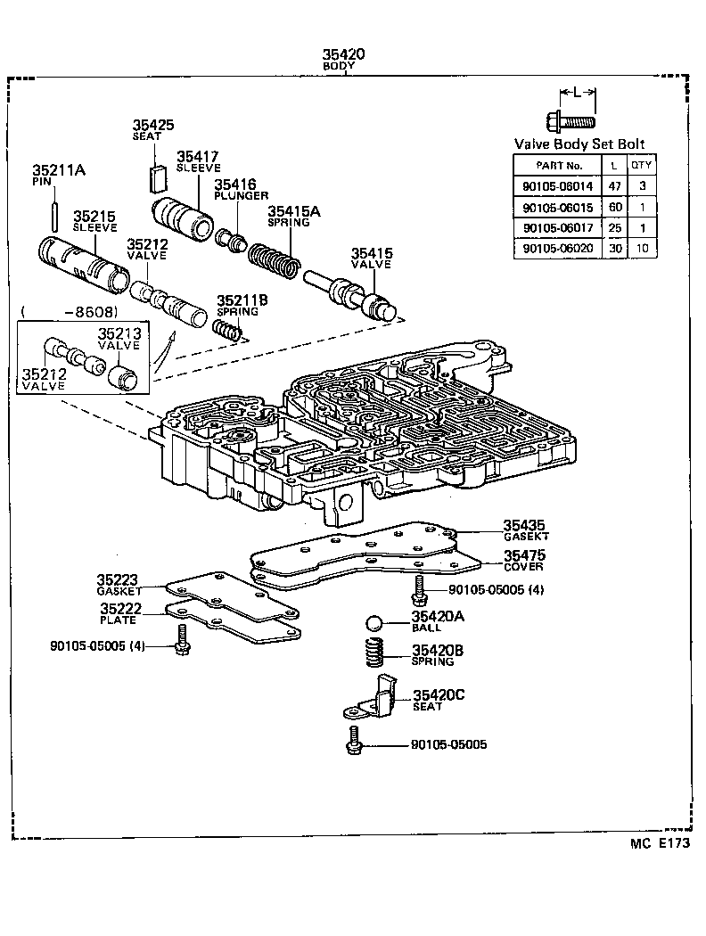 90501-24010 SPRING, COMPRESSION (FOR B-2 ACCUMULATOR PISTON) product image