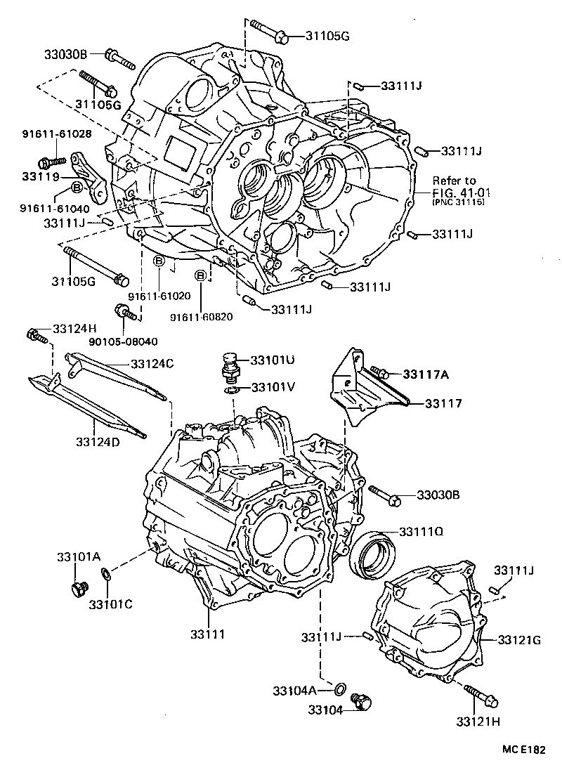 91611-61045 BOLT(FOR TRANSAXLE CASE & ENGINE SETTING) product image