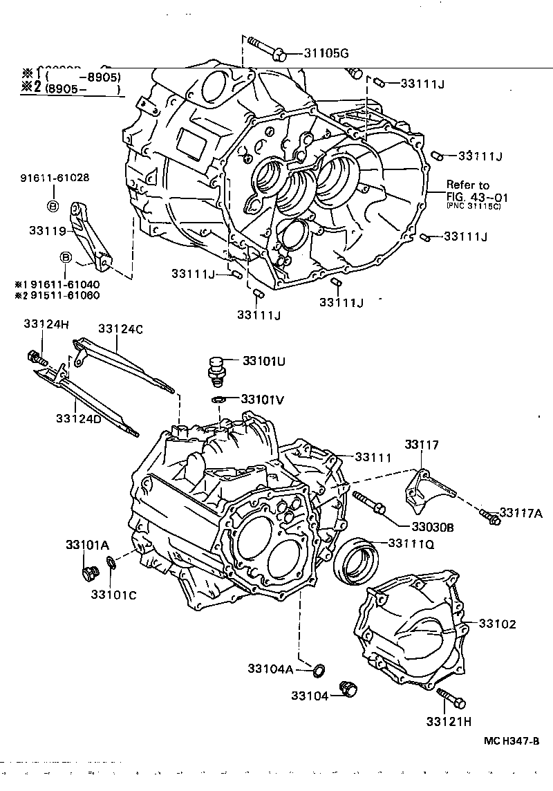 33101-32011 CASE, MANUAL TRANSMISSION product image