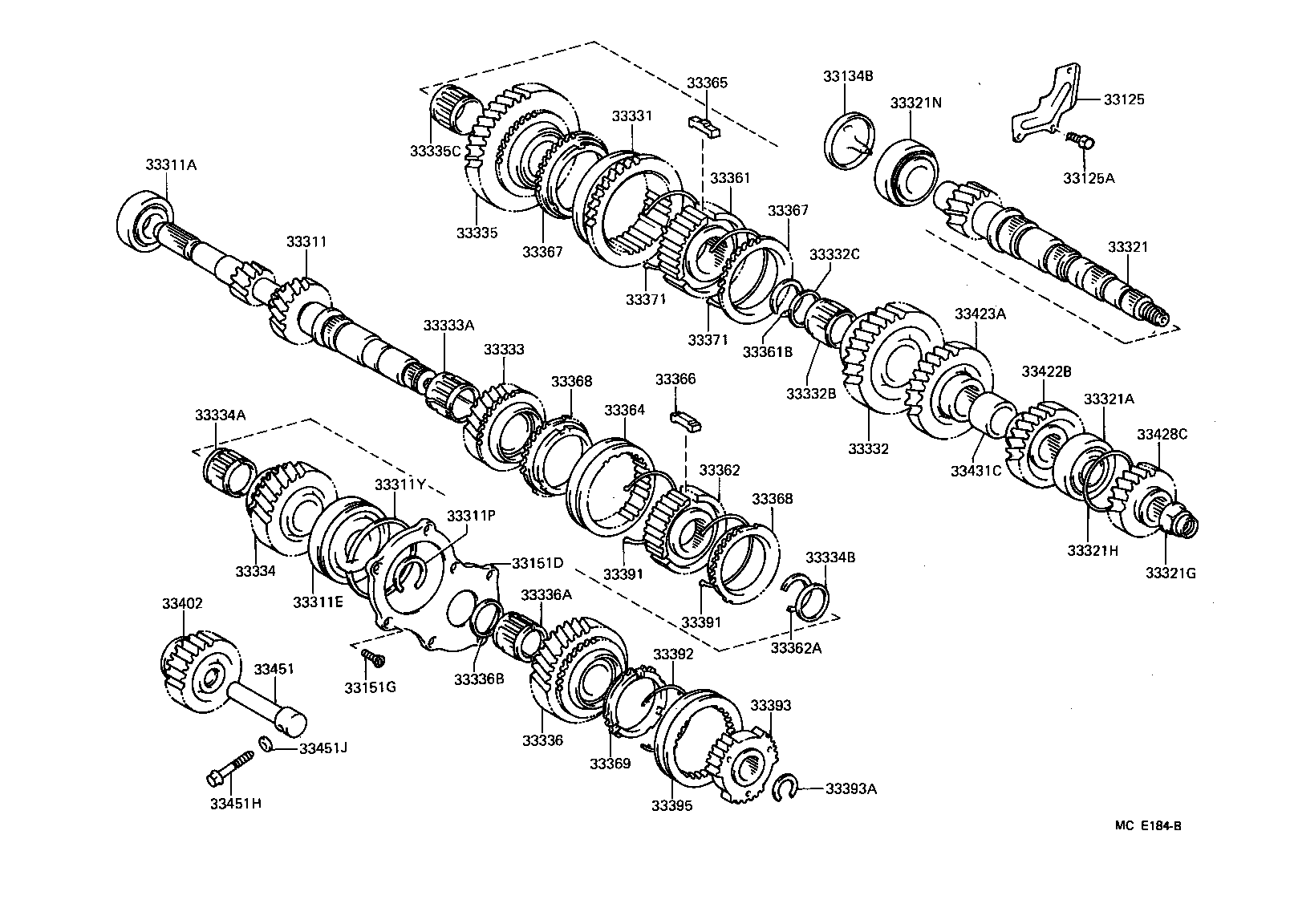 33035-32030 GEAR, 4TH product image