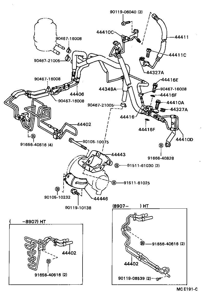 44402-32110 COOLER SUB-ASSY, POWER STEERING OIL, NO.1 product image