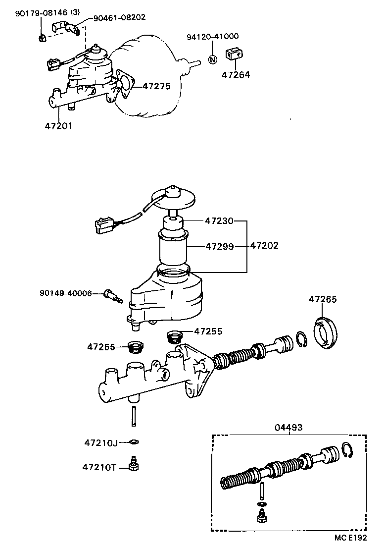 47230-32010 CAP ASSY, BRAKE MASTER CYLINDER RESERVOIR FILLER product image