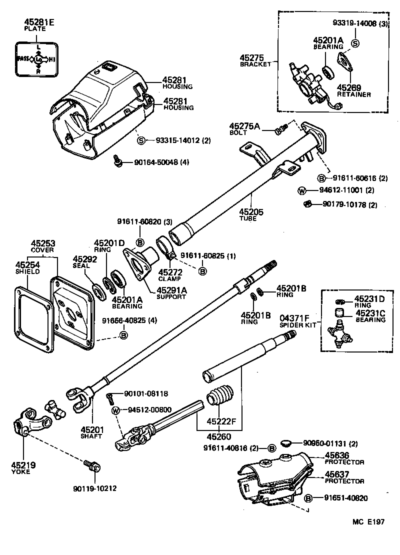 45807-60030 BRACKET SUB-ASSY, STEERING COLUMN UPPER SUPPORT product image