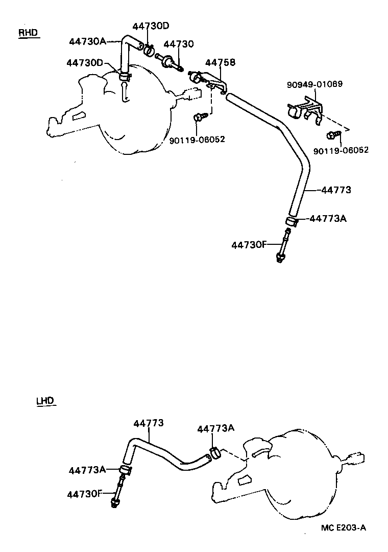 44610-20880 BOOSTER ASSY, BRAKE product image