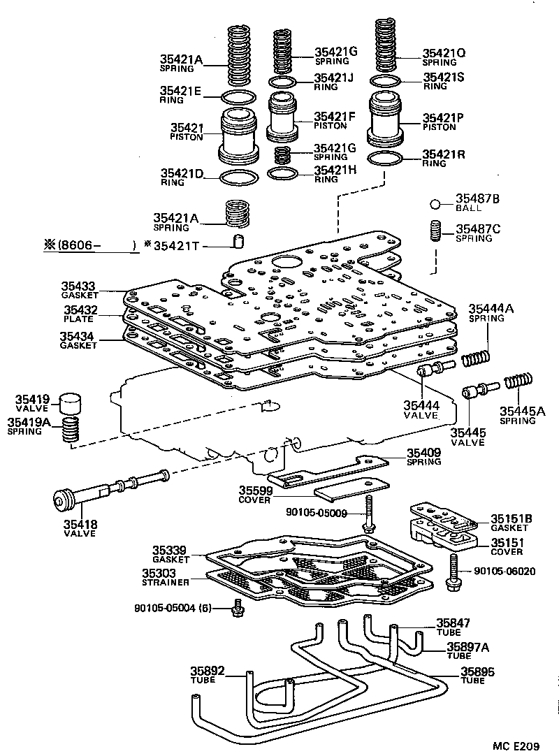 90501-15003 SPRING, COMPRESSION (FOR ACCUMULATOR PISTON NO.2) product image