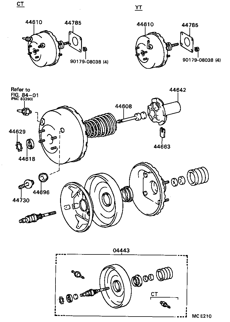 44610-20870 BOOSTER ASSY, BRAKE product image