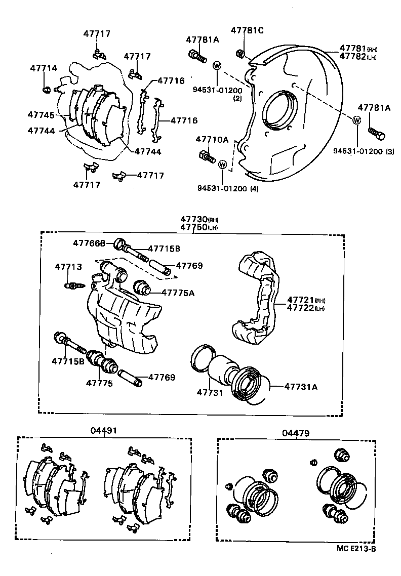 47716-20070 PLATE, PAD SUPPORT, NO.1(FOR FRONT DISC BRAKE) product image