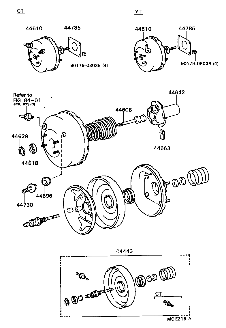 44610-20880 BOOSTER ASSY, BRAKE product image