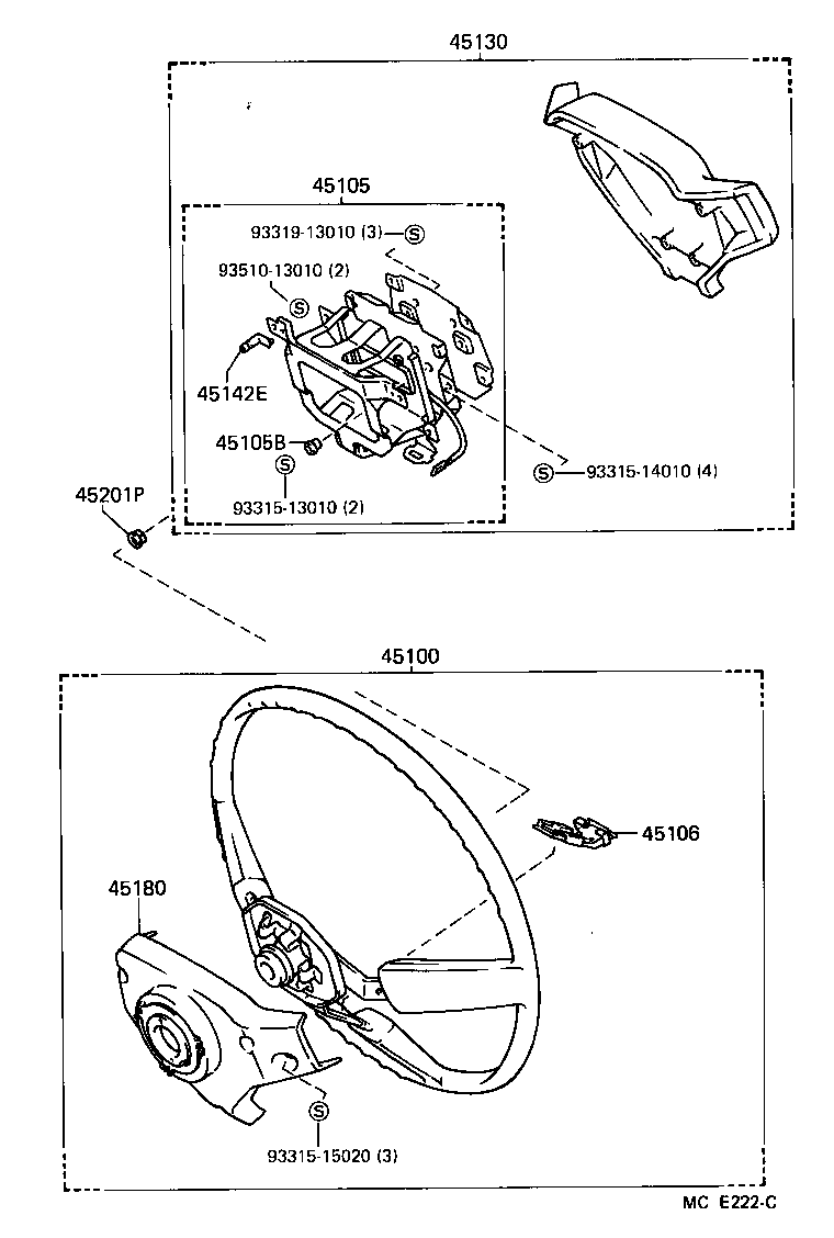 45129-16040 BUTTON, HORN, NO.2 product image