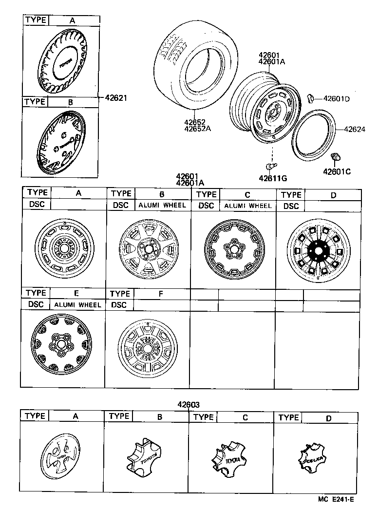 Toyota 42652-20190 TIRE