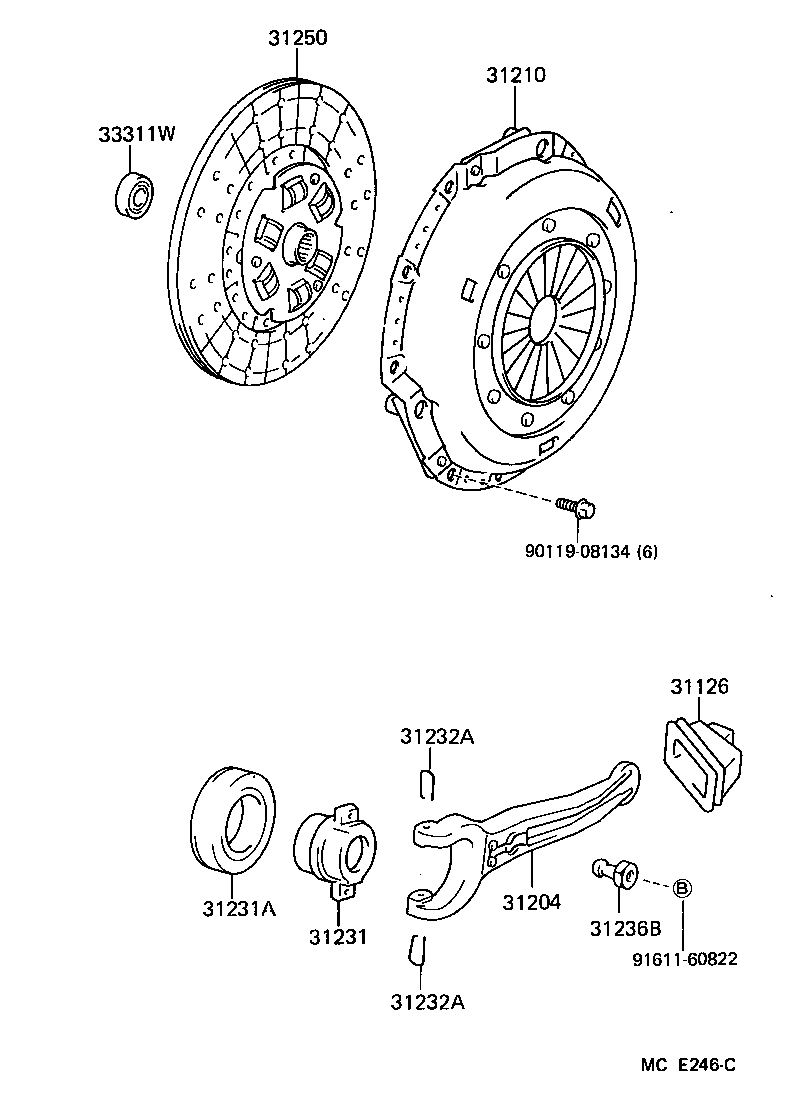 31210-60091 COVER ASSY, CLUTCH product image