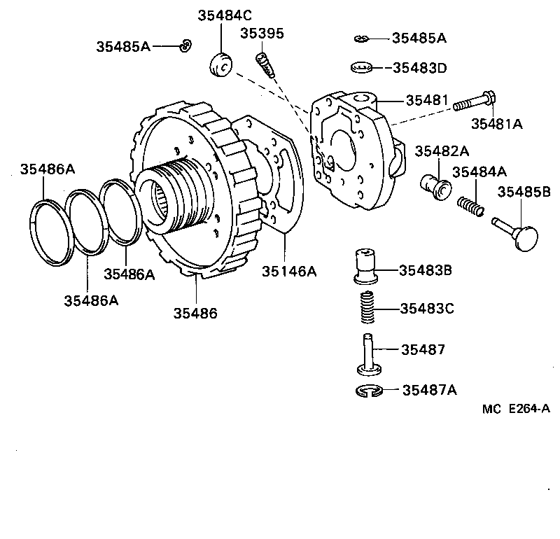 Toyota 35482-60020 VALVE, GOVERNOR, NO.1