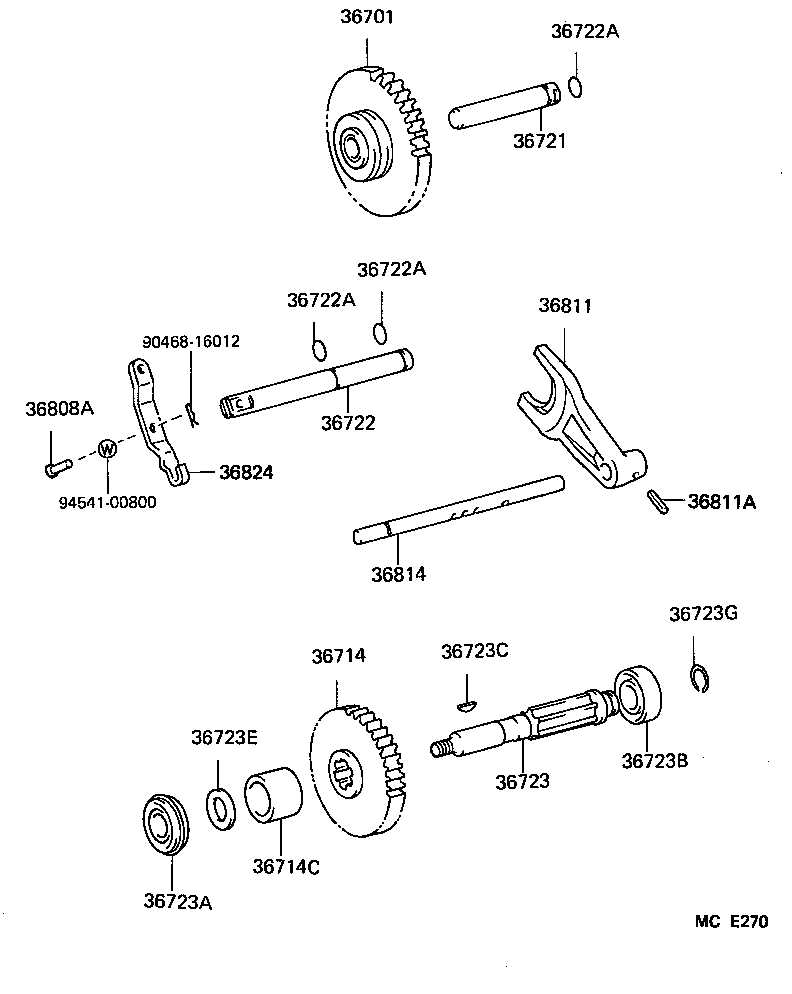 36620-60031 POWER TAKE-OFF ASSY, CENTER product image