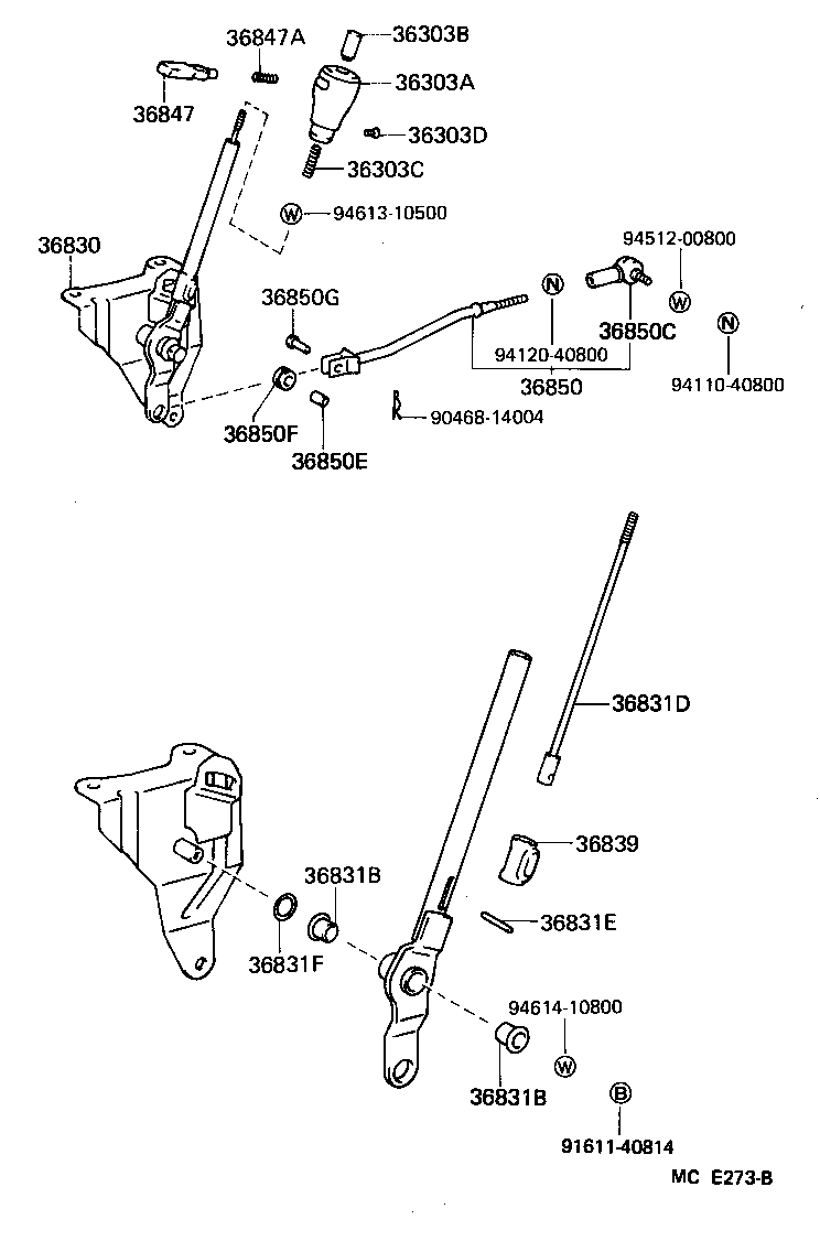 36850-60062 ROD ASSY, POWER TAKE-OFF SHIFT product image