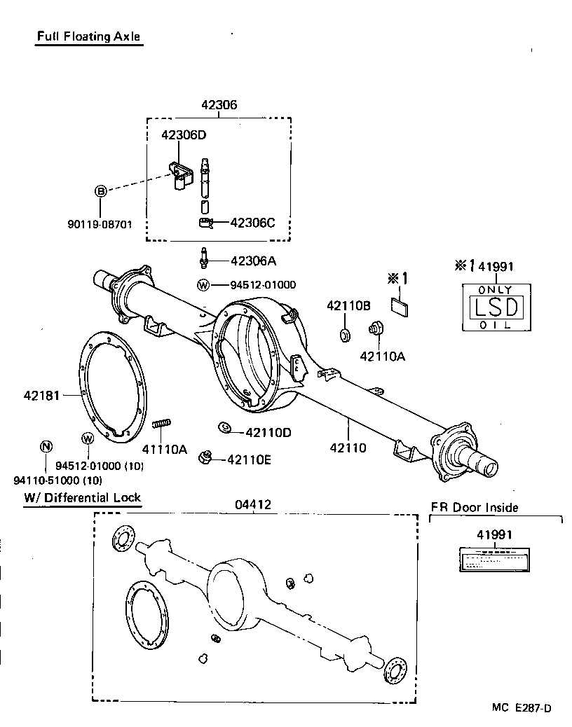 41110-60221 CARRIER ASSY, DIFFERENTIAL, REAR product image