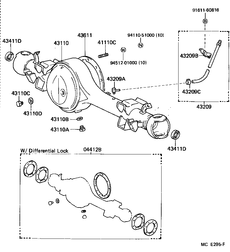 41110-60470 CARRIER ASSY, DIFFERENTIAL, FRONT product image