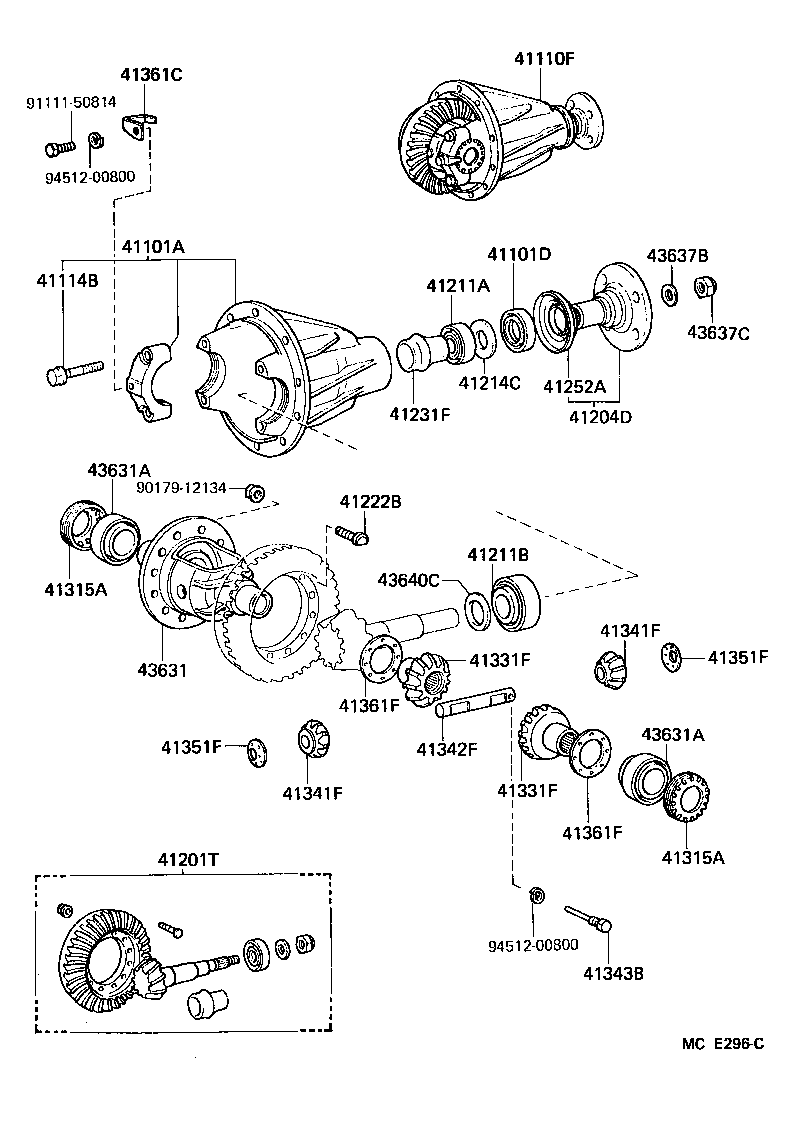 41110-60470 CARRIER ASSY, DIFFERENTIAL, FRONT product image