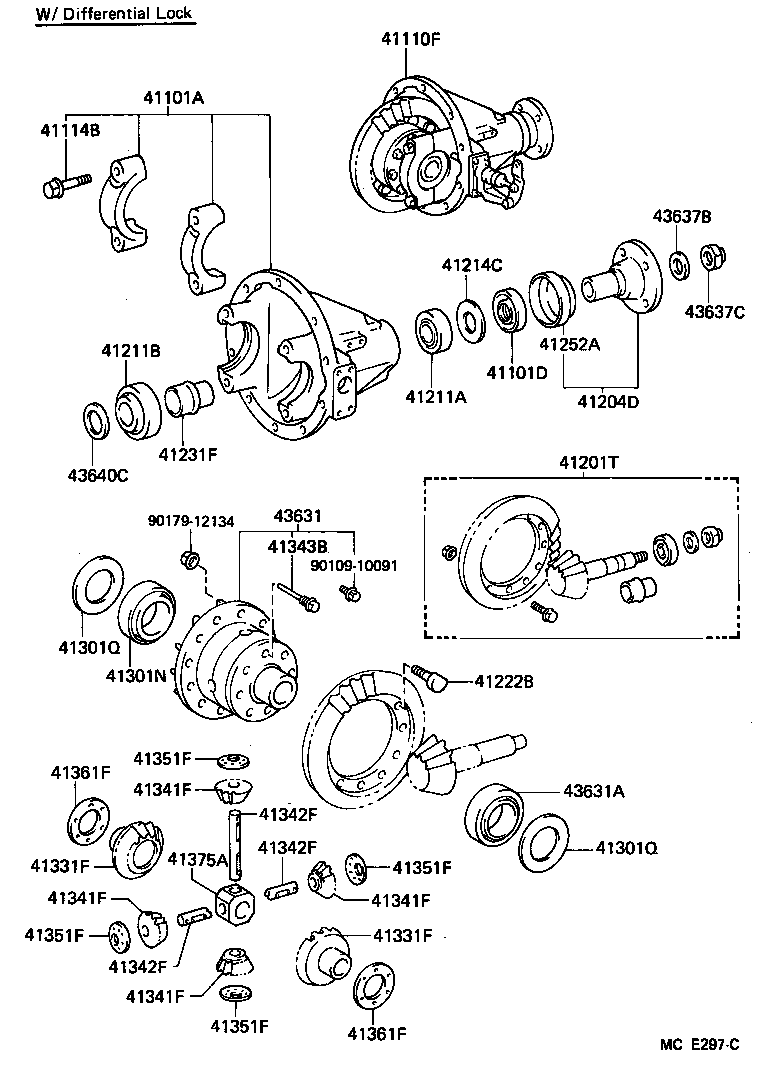 41110-60470 CARRIER ASSY, DIFFERENTIAL, FRONT product image
