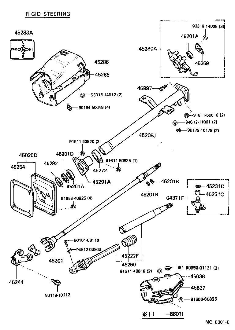 45280-60270 BRACKET ASSY, STEERING COLUMN, UPPER product image