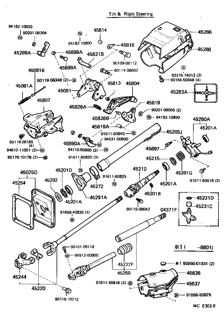 45280-60270 BRACKET ASSY, STEERING COLUMN, UPPER product image