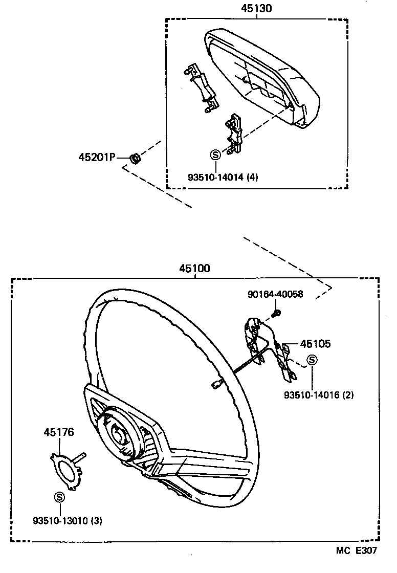 45130-60110-06 BUTTON ASSY, HORN product image