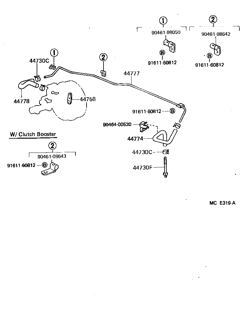 44774-60060 HOSE, UNION TO CONNECTOR TUBE product image