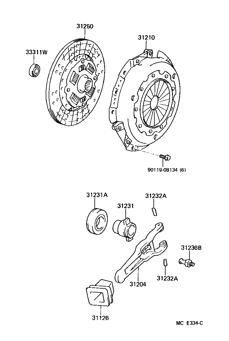 31250-60210 DISC ASSY, CLUTCH product image