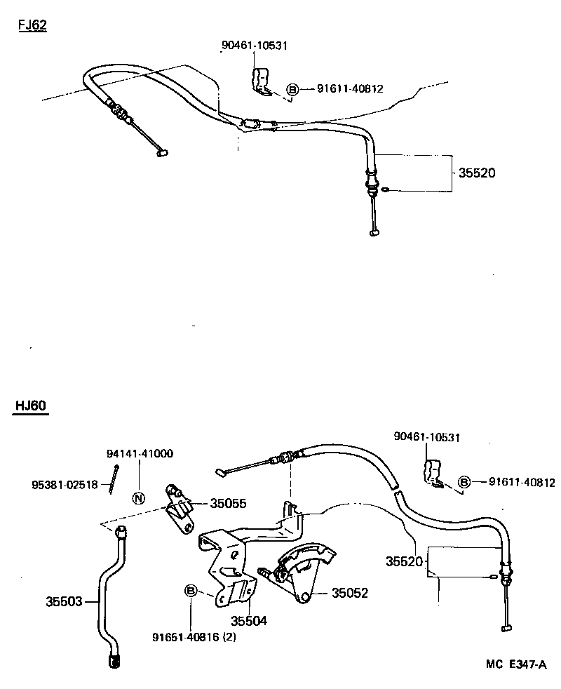 35520-60050 CABLE ASSY, THROTTLE product image
