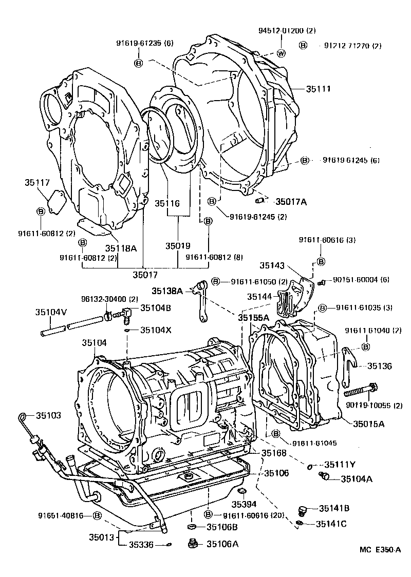 35106-60013 PAN SUB-ASSY, AUTOMATIC TRANSMISSION OIL product image