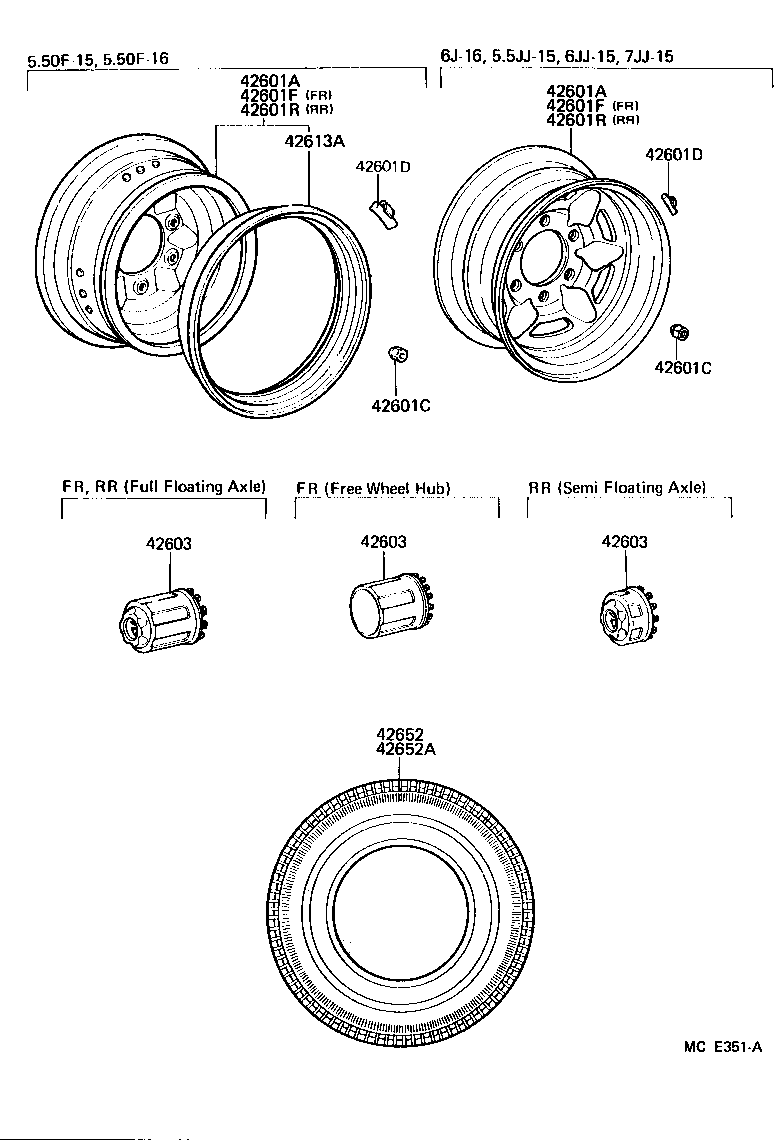 42605-60790 TIRE product image