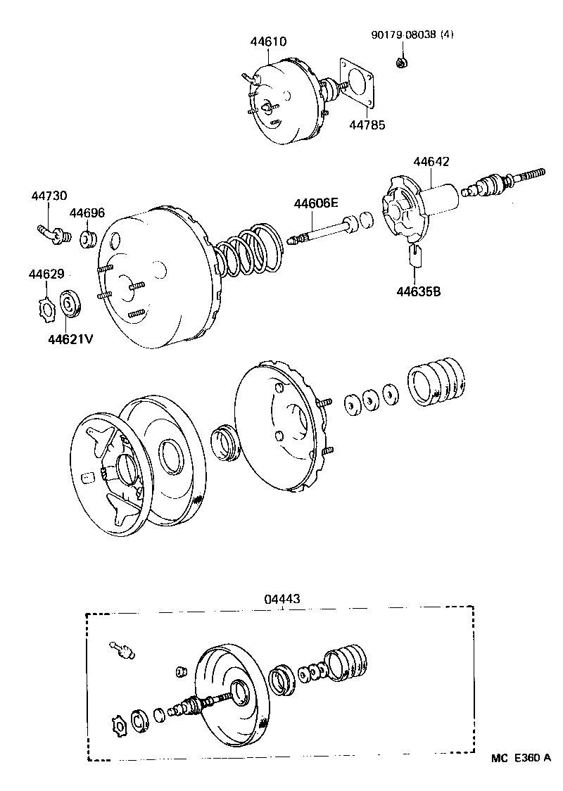 44758-60020 BRACKET, VACUUM CHECK VALVE product image