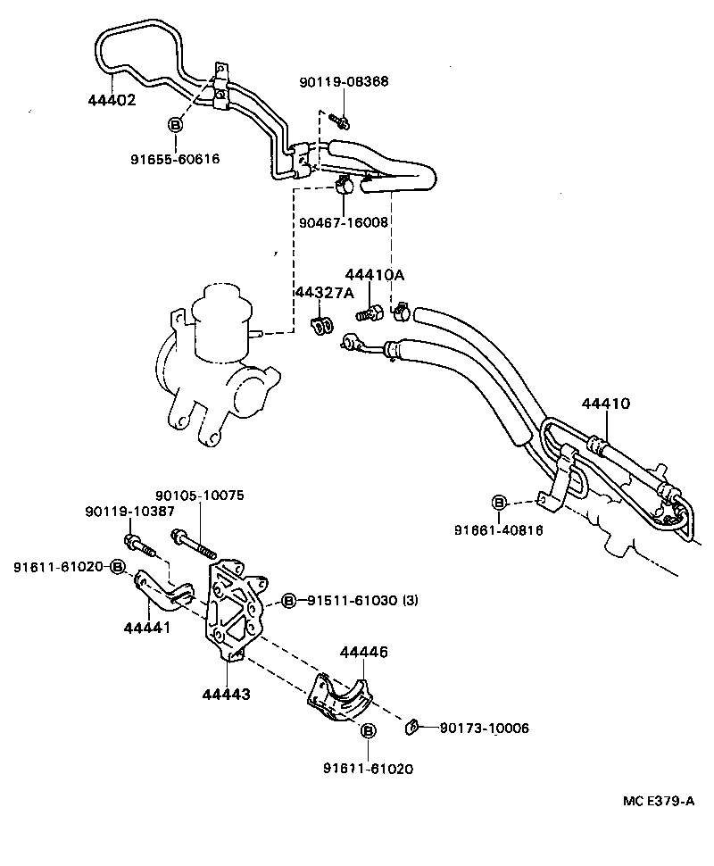 44402-20170 COOLER SUB-ASSY, POWER STEERING OIL, NO.1 product image