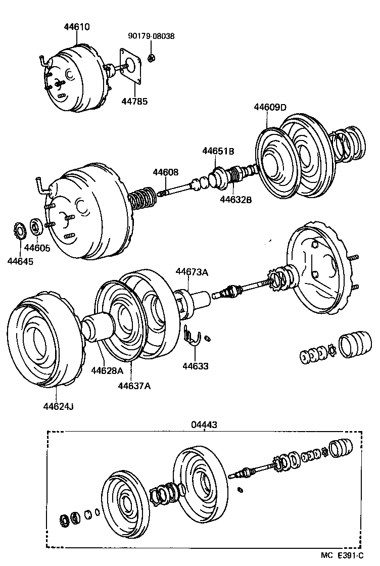 Toyota 44772-60050 HOSE, CHECK VALVE TO BRAKE BOOSTER