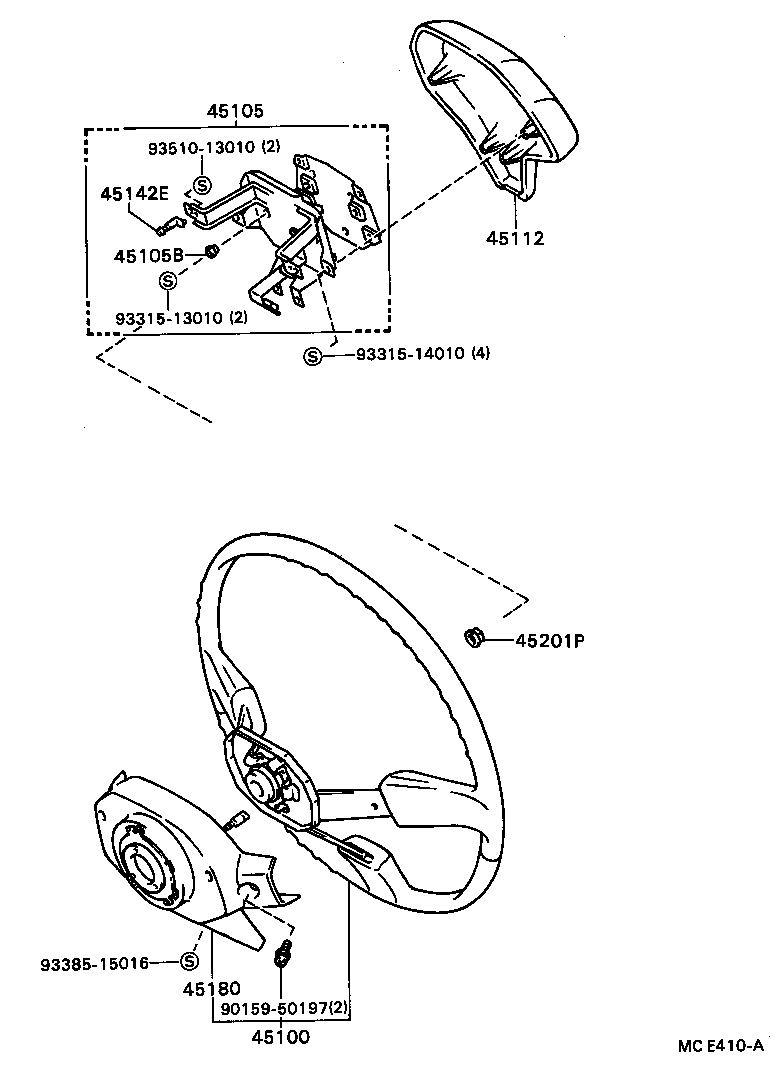 45100-20810 WHEEL ASSY, STEERING product image