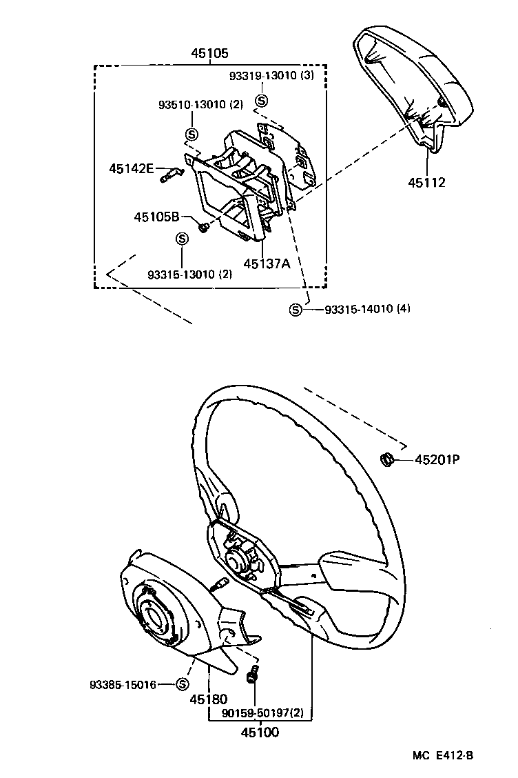 45105-20170 PLATE SUB-ASSY, HORN BUTTON CONTACT, NO.1 product image