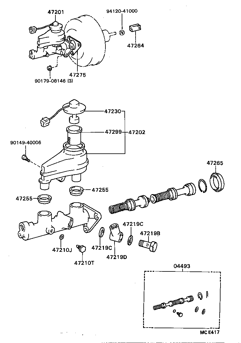 47202-20320 RESERVOIR SUB-ASSY, BRAKE MASTER CYLINDER product image