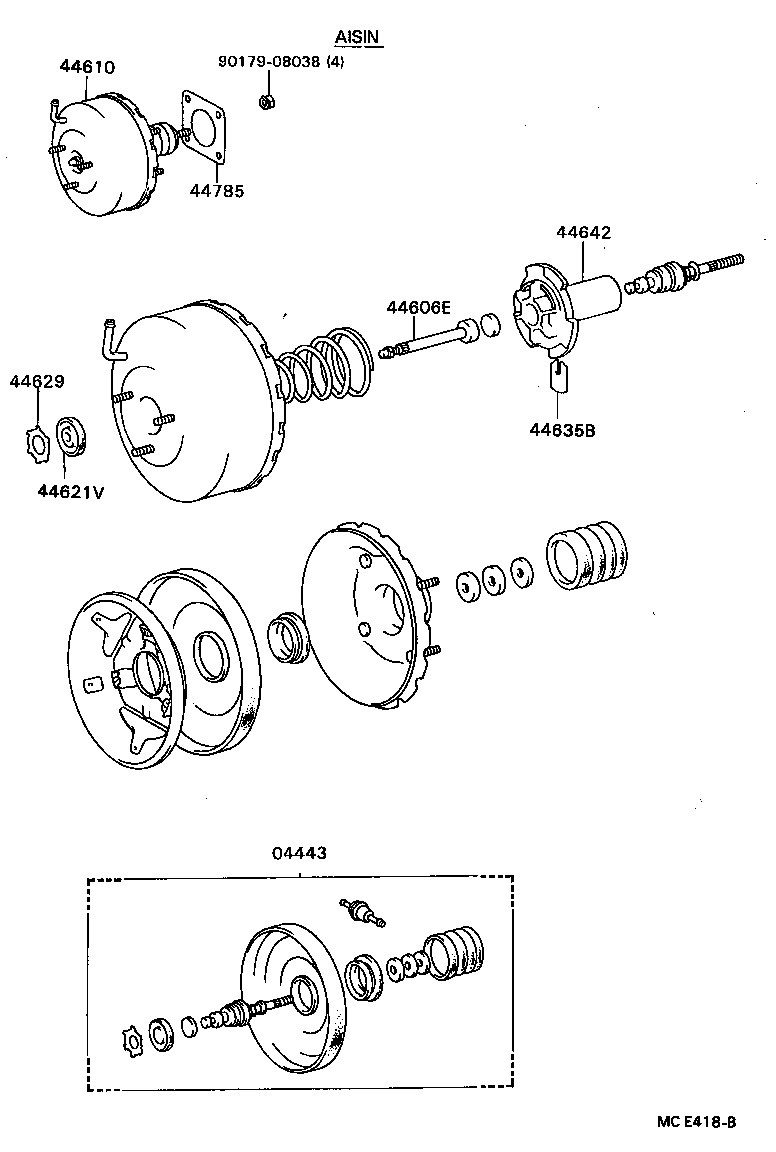 44758-20160 BRACKET, VACUUM CHECK VALVE product image