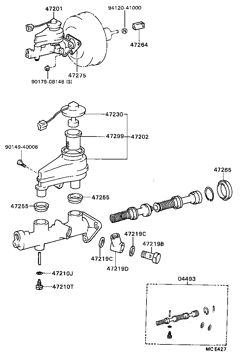 47202-20320 RESERVOIR SUB-ASSY, BRAKE MASTER CYLINDER product image