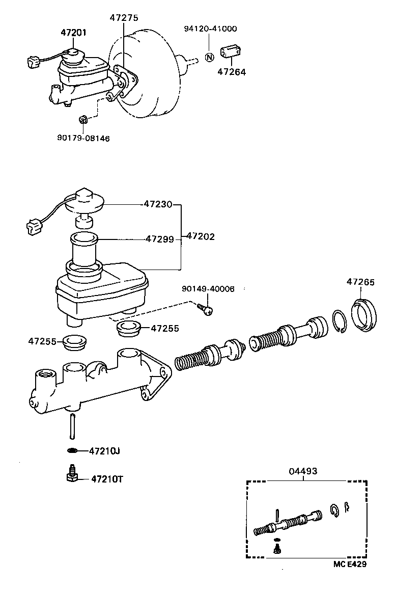 47202-20320 RESERVOIR SUB-ASSY, BRAKE MASTER CYLINDER product image
