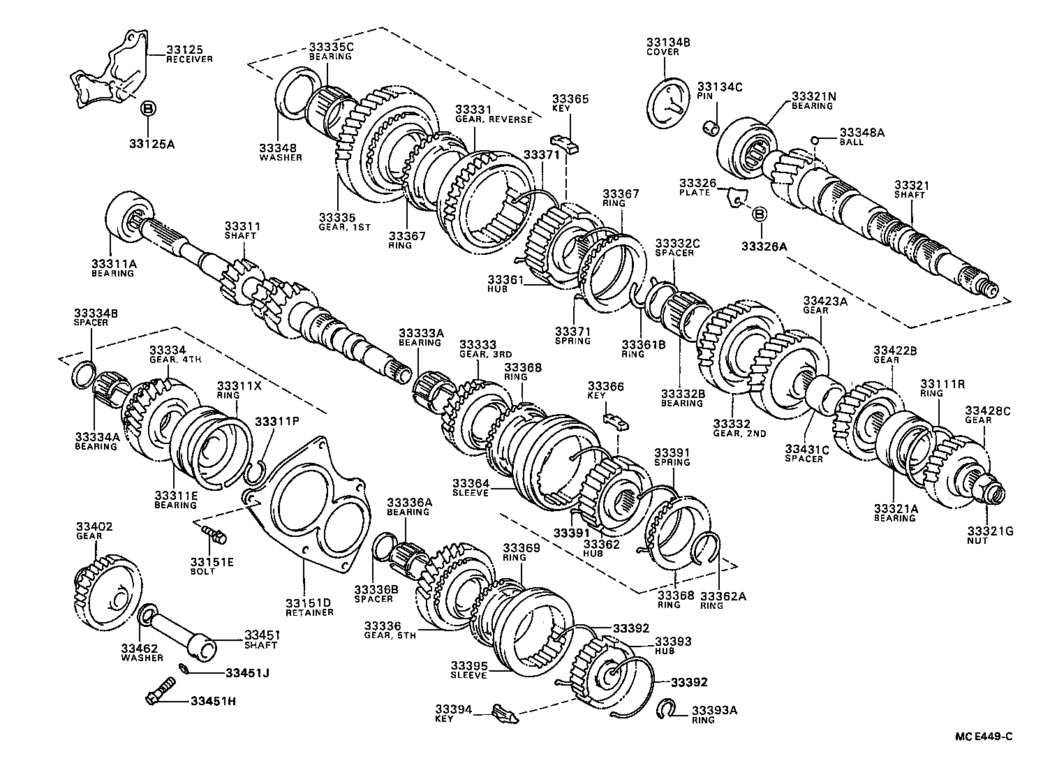 33321-12090 SHAFT, OUTPUT product image