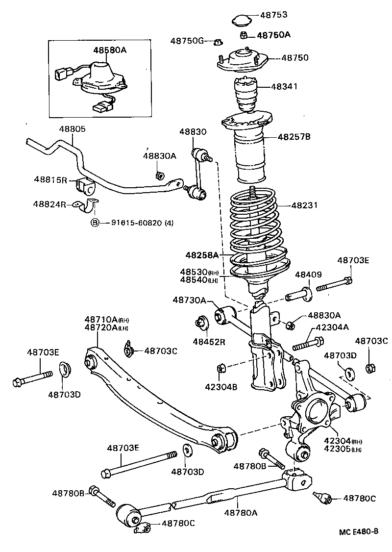 48231-20541 SPRING, COIL, REAR product image