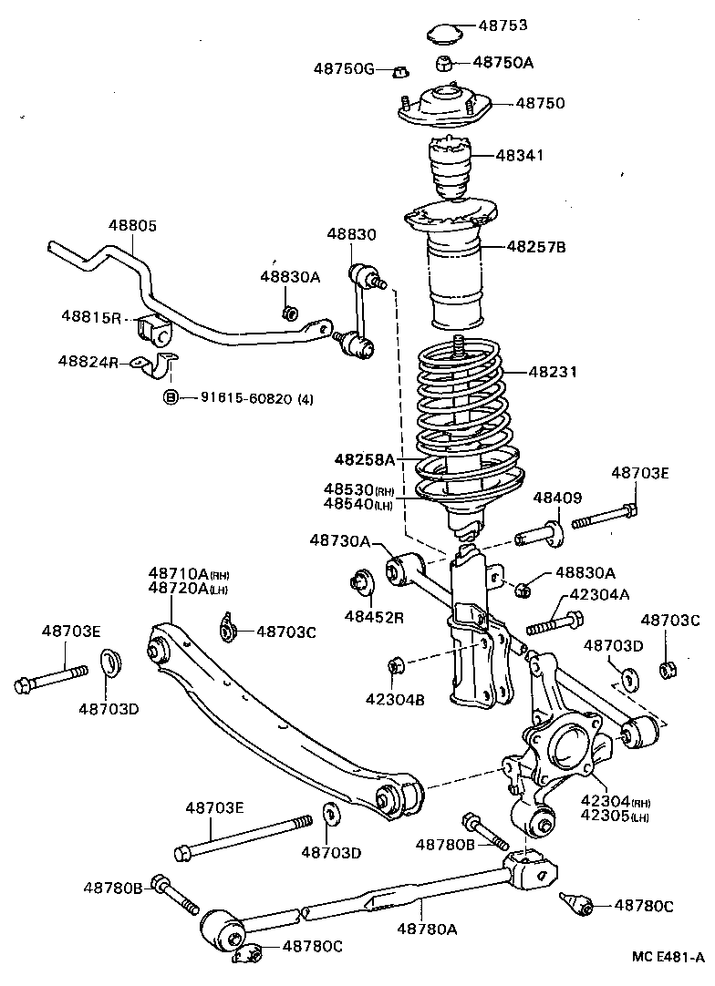 48231-20820 SPRING, COIL, REAR product image
