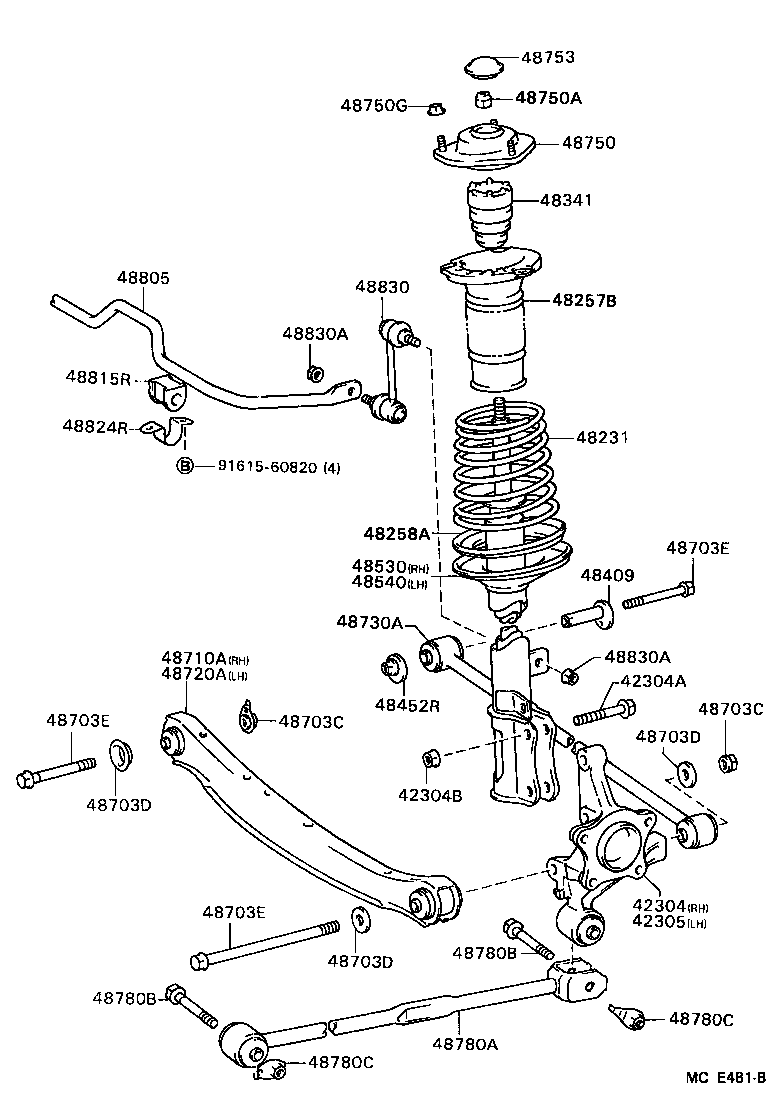 Toyota 90119-12126 BOLT(FOR REAR SUSPENSION ARM)