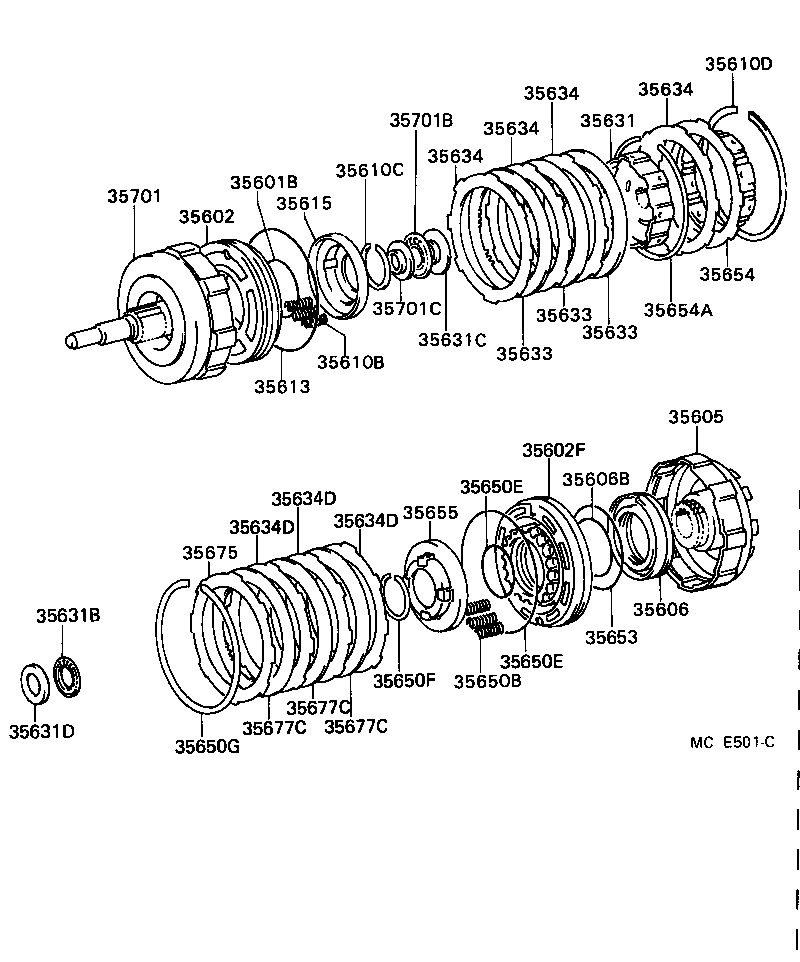 35602-50010 PISTON SUB-ASSY, FRONT CLUTCH product image