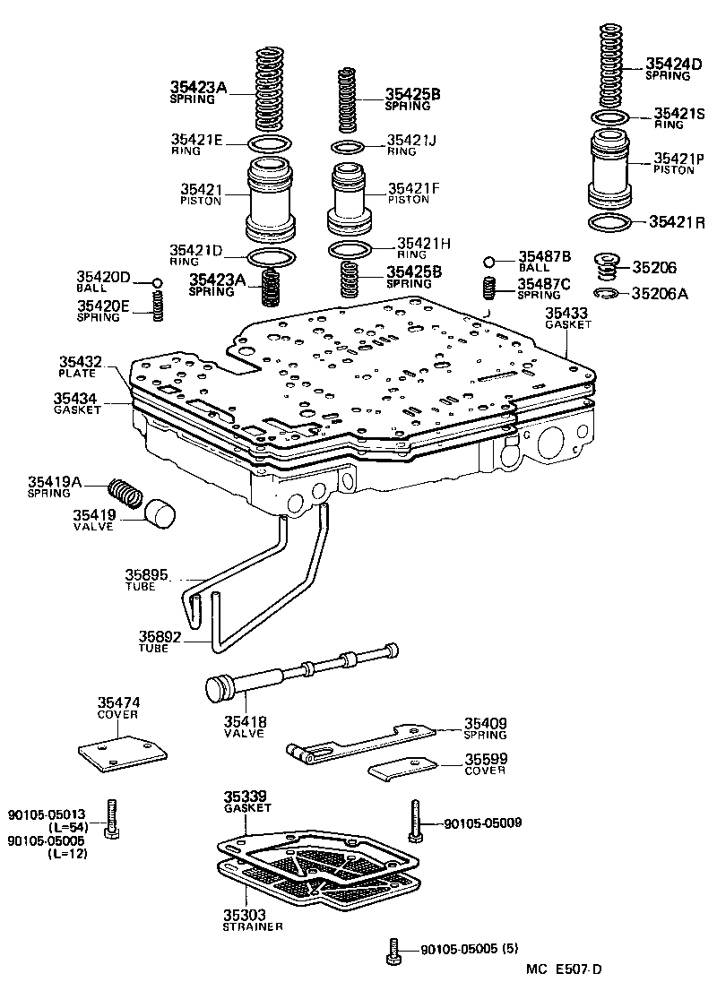 90501-22091 SPRING, COMPRESSION (FOR B-0 ACCUMULATOR PISTON) product image