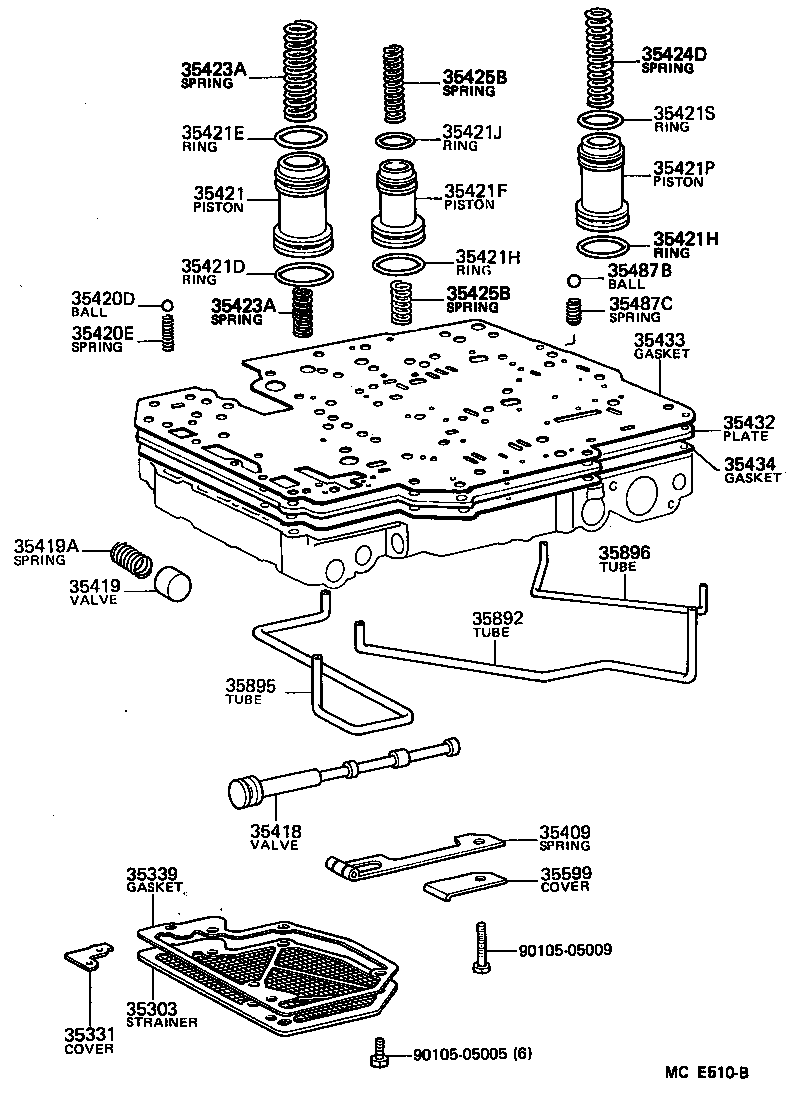 90501-22091 SPRING, COMPRESSION (FOR B-0 ACCUMULATOR PISTON) product image
