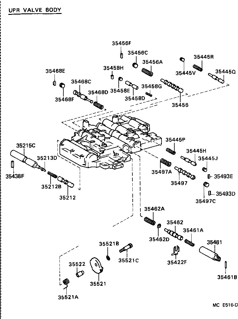 90501-21005 SPRING, COMPRESSION (FOR C-2 ACCUMULATOR PISTON) product image