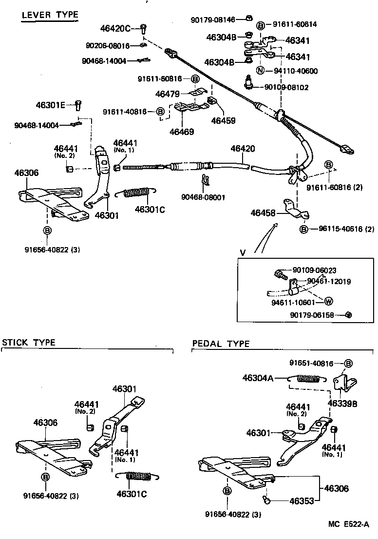 46503-30060 PLATE SUB-ASSY, PARKING BRAKE, RH product image