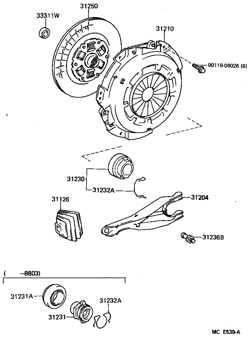 31210-35120 COVER ASSY, CLUTCH product image