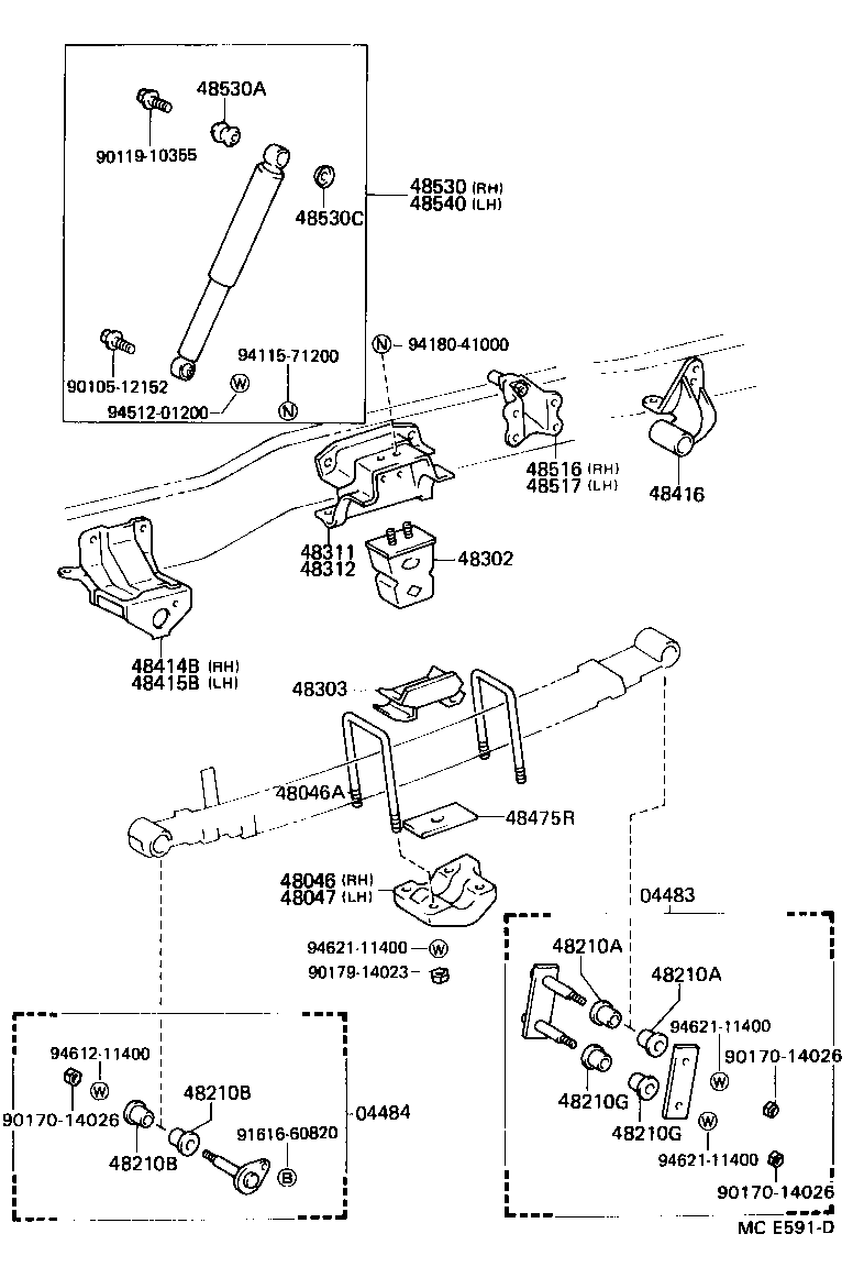 48212-25640 LEAF, REAR SPRING, NO.2 product image